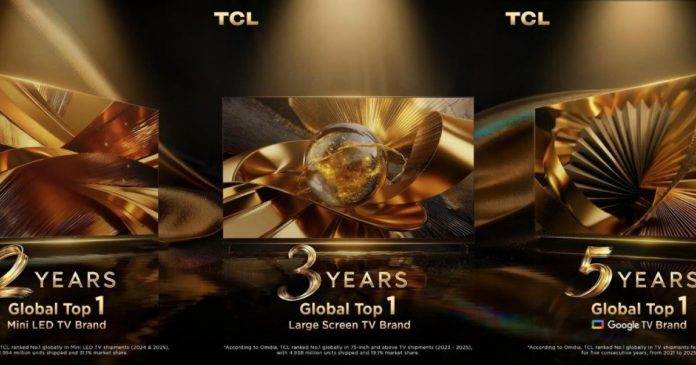 TCL: 1η σε πωλήσεις τηλεοράσεων Mini LED & Google TV το 2025